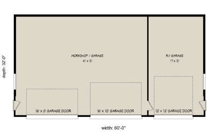 Garage Floor for House Plan #940-01120