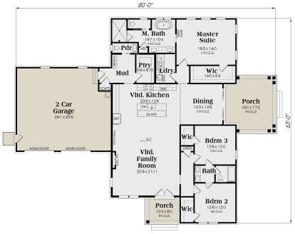 Main Floor  for House Plan #009-00404