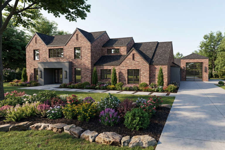 House Plan House Plan #31334 Angled Front Elevation