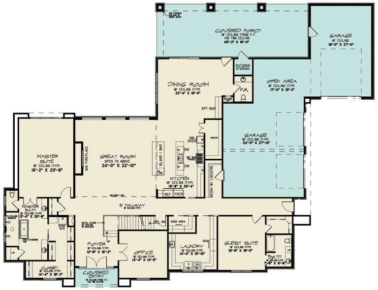 House Plan House Plan #31334 Drawing 1