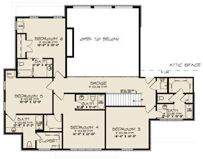 Second Floor for House Plan #8318-00390