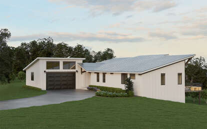 Contemporary House Plan #1462-00121 Elevation Photo