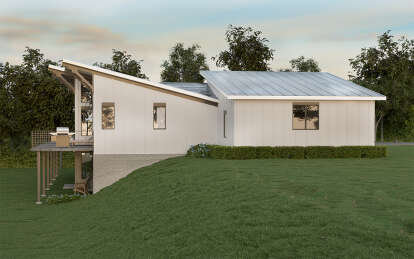 Contemporary House Plan #1462-00121 Elevation Photo