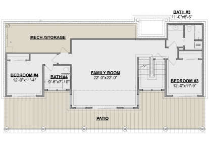 Basement for House Plan #1462-00121