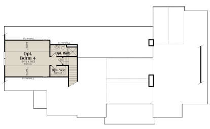 Optional Second Floor for House Plan #009-00405