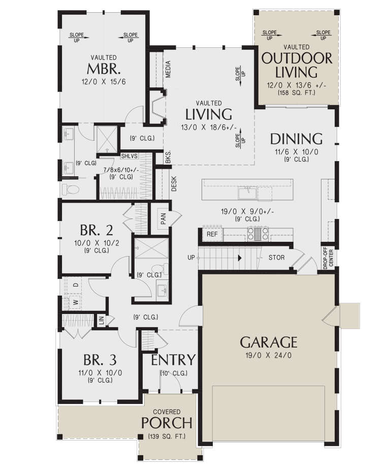 House Plan House Plan #31337 Drawing 1
