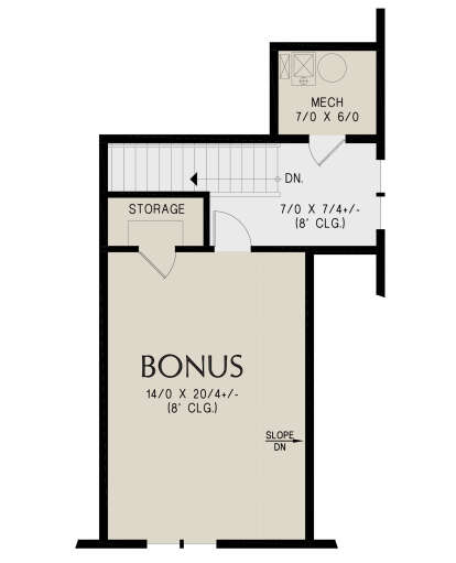 Bonus Room for House Plan #2559-01038
