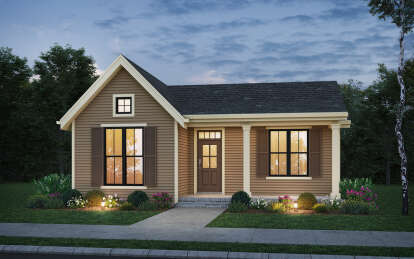 Cottage House Plan #2559-01041 Elevation Photo