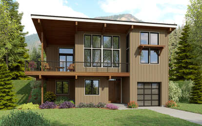 Contemporary House Plan #2559-01045 Elevation Photo