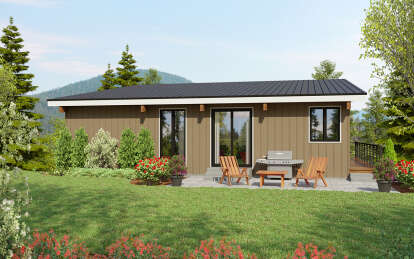 Contemporary House Plan #2559-01045 Elevation Photo
