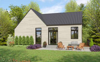 Modern Transitional House Plan #2559-01046 Elevation Photo