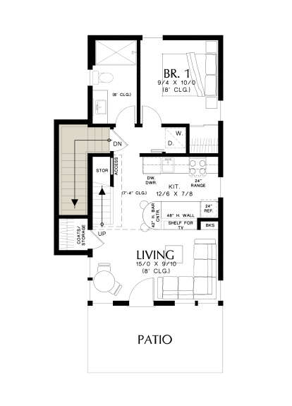 Basement for House Plan #2559-01050