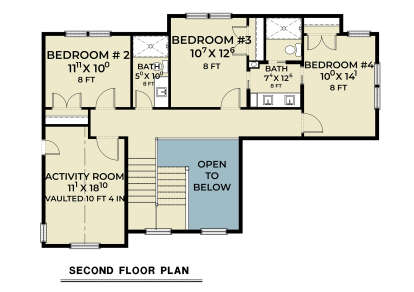 Second Floor for House Plan #2464-00134