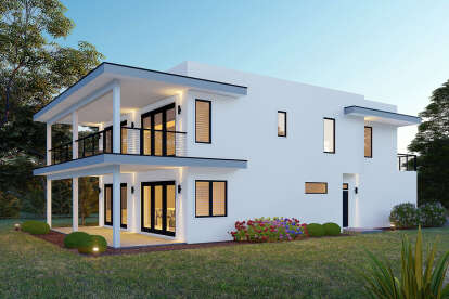 Modern House Plan #940-01121 Elevation Photo