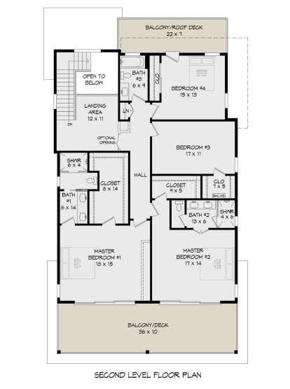 Second Floor for House Plan #940-01121