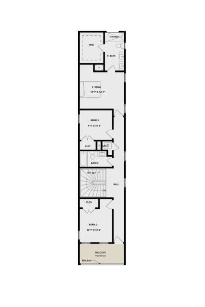 Second Floor for House Plan #9185-00011