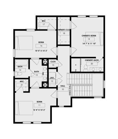 Second Floor for House Plan #9185-00012