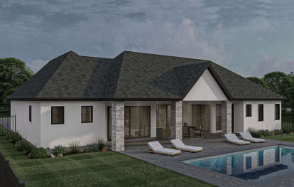 European House Plan #963-01004 Elevation Photo