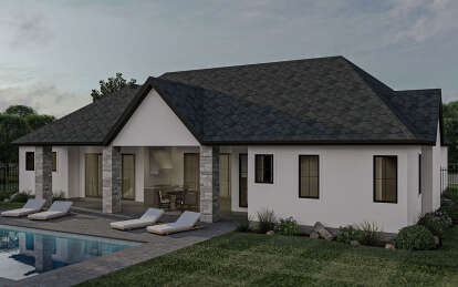 European House Plan #963-01004 Elevation Photo