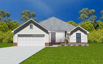 Ranch House Plan #677-00032 Elevation Photo