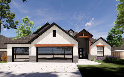Modern House Plan #7071-00032 Elevation Photo
