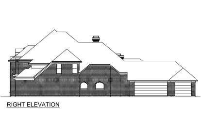 European House Plan #5445-00536 Elevation Photo