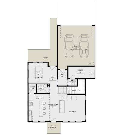 Main Floor  for House Plan #9185-00013