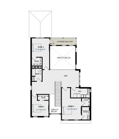 Floorplan 2 for House Plan #9185-00014