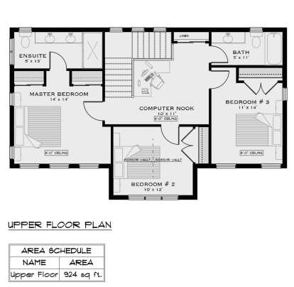 Second Floor for House Plan #5984-00011