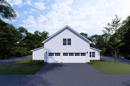 Modern Farmhouse House Plan #4848-00416 Elevation Photo