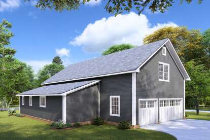 Modern Farmhouse House Plan #4848-00417 Elevation Photo
