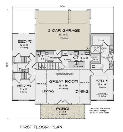 Main Floor  for House Plan #4848-00417