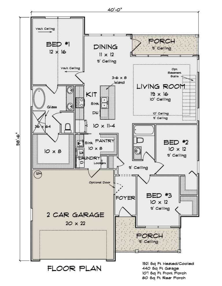 House Plan House Plan #31365 Drawing 1