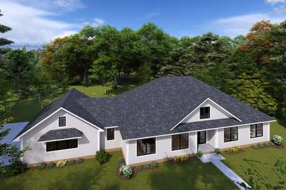 Farmhouse House Plan #4848-00419 Elevation Photo