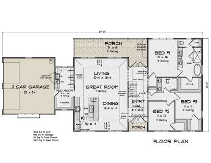 Main Floor  for House Plan #4848-00419