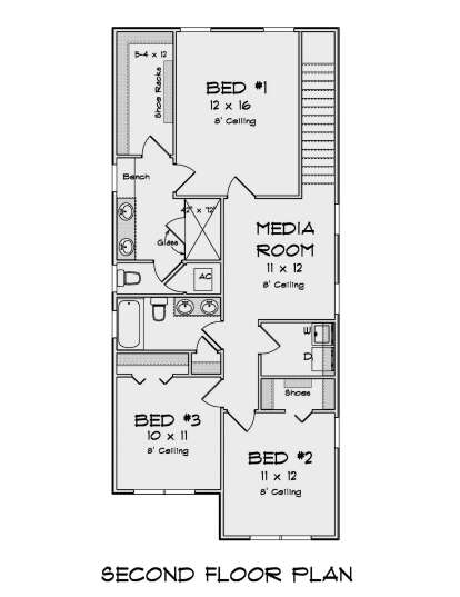 Second Floor for House Plan #4848-00420