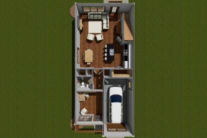 Overhead First Floor for House Plan #4848-00420