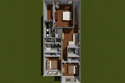 Overhead Second Floor for House Plan #4848-00420