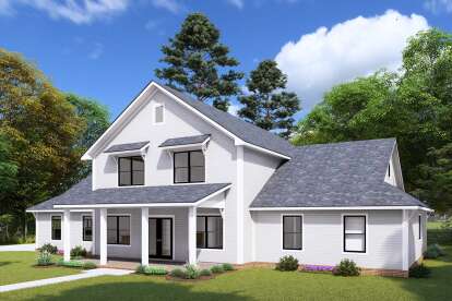 Modern Farmhouse House Plan #4848-00422 Elevation Photo