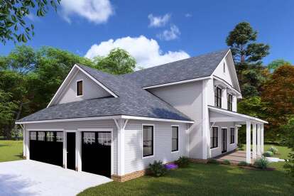 Modern Farmhouse House Plan #4848-00422 Elevation Photo