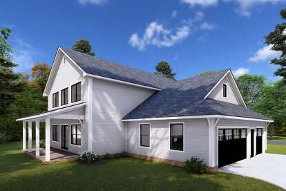 Modern Farmhouse House Plan #4848-00422 Elevation Photo