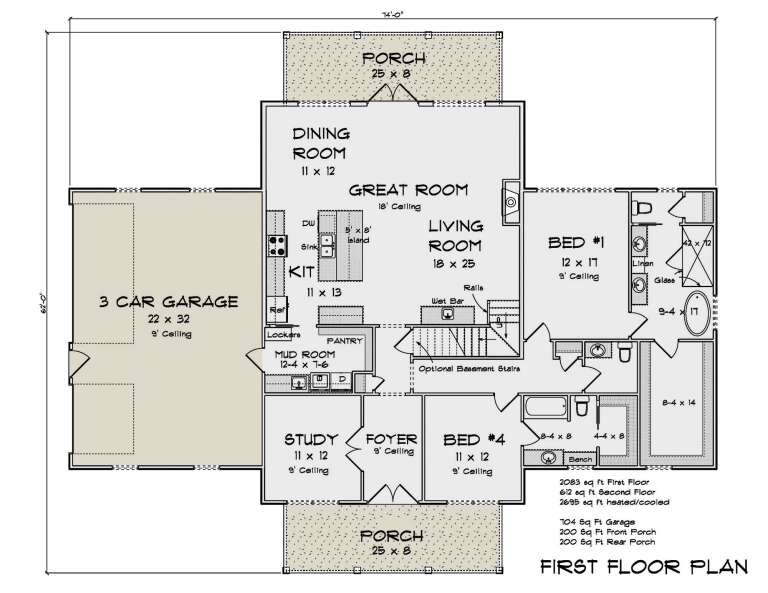 House Plan House Plan #31369 Drawing 1