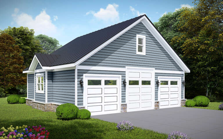 House Plan House Plan #31372 Angled Front Elevation