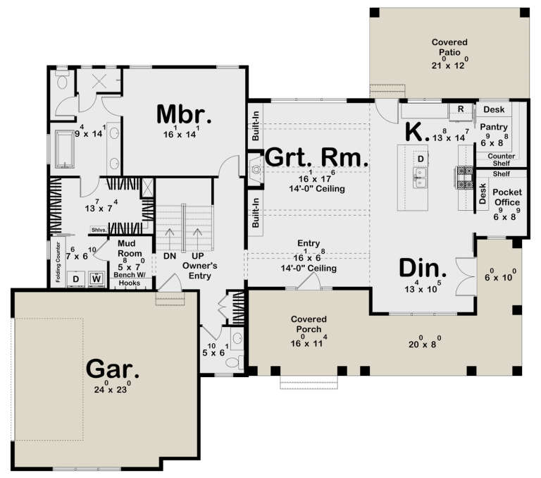 House Plan House Plan #31373 Drawing 1