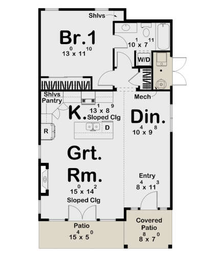 Main Floor  for House Plan #963-01006