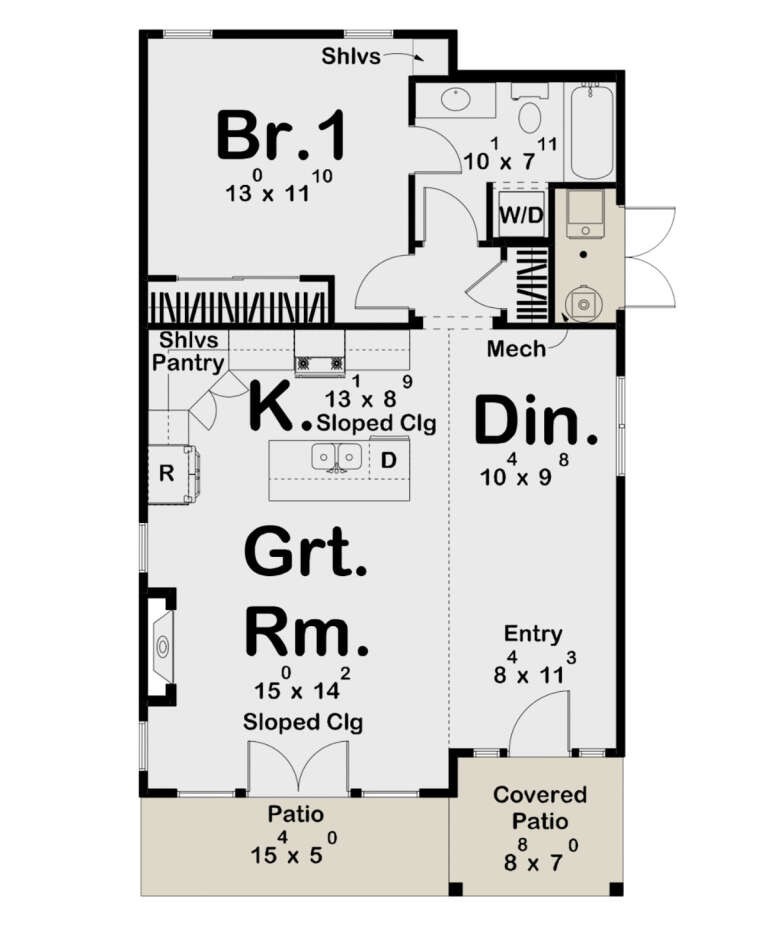 House Plan House Plan #31374 Drawing 1