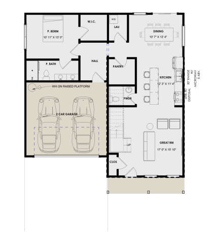 Main Floor  for House Plan #9185-00017