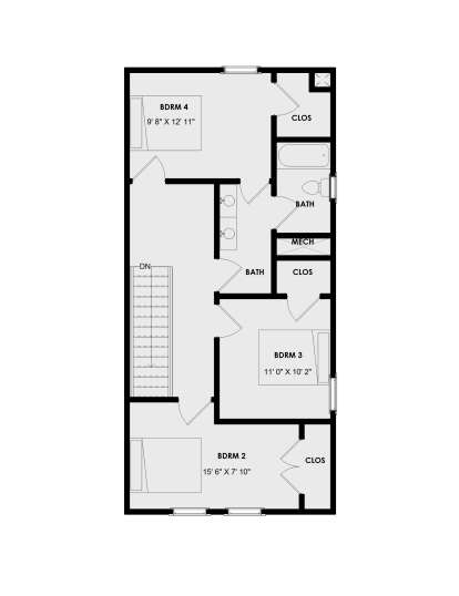 Second Floor for House Plan #9185-00017