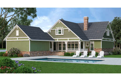 Craftsman House Plan #048-00303 Elevation Photo