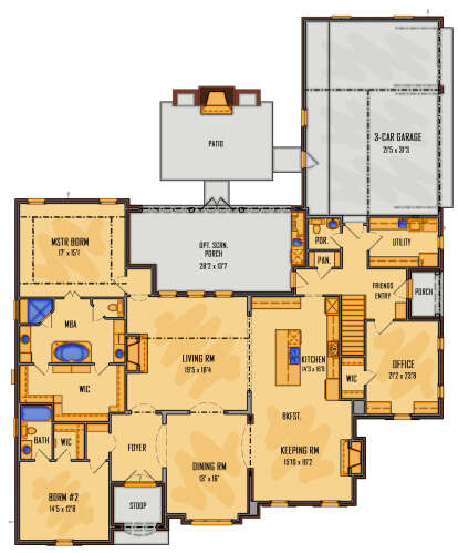 Main Floor  for House Plan #5995-00037